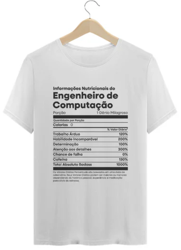 Camiseta Nutrição Engenheiro