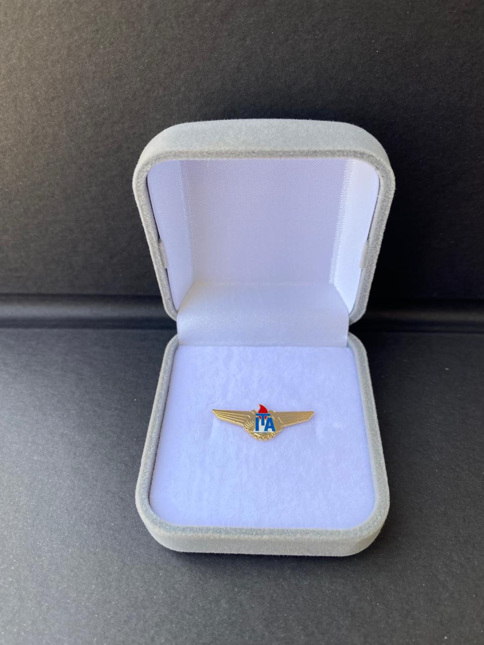 Broche ITA folheado a ouro 18k